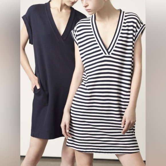 ATM Anthony Thomas Mellilo Pima Stripe Shift Dress - Picture 14 of 14